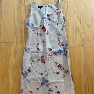 Vintage Linen-Silk Blend Dress by Escada